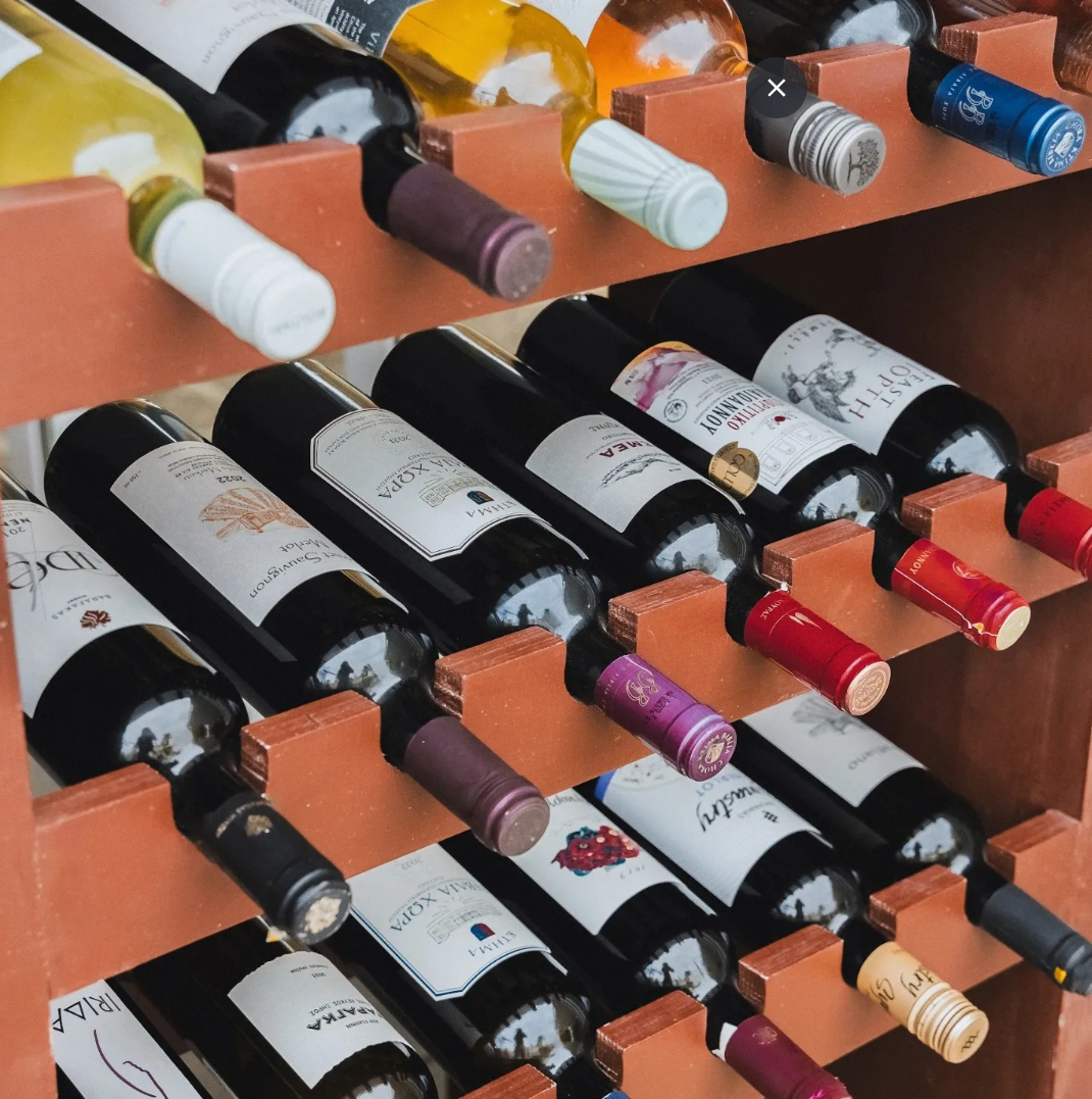 Local Greek wines served at Armellada Taverna